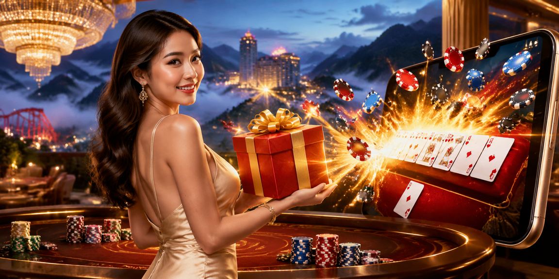 Suasana hiburan Genting Highlands dengan permainan rummy gaya Melayu