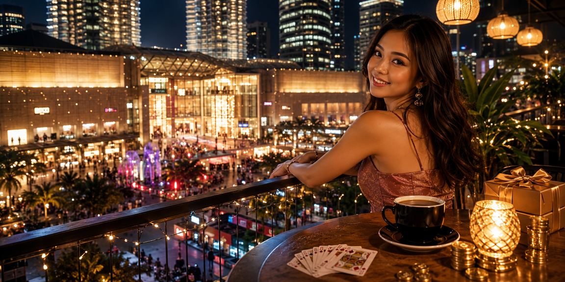 Pemandangan Kuala Lumpur dengan suasana hiburan dan pertaruhan dalam talian